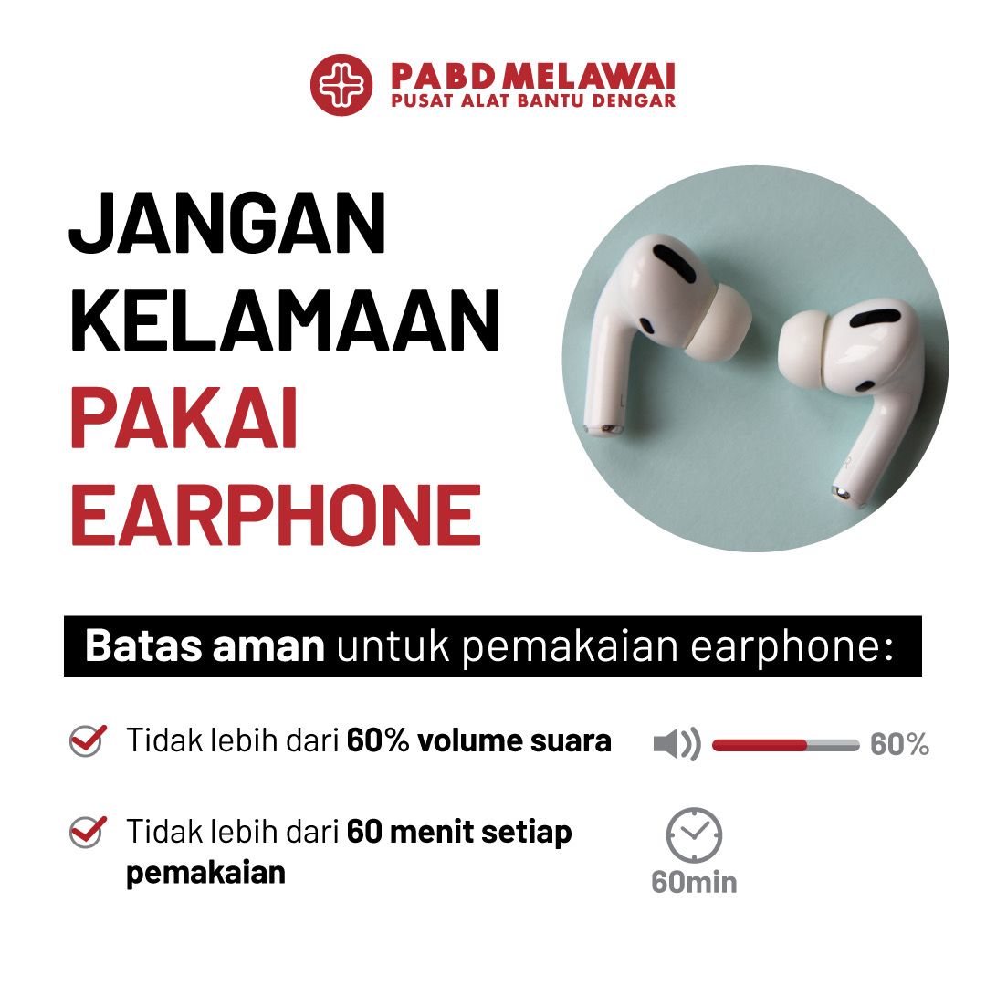 Batas aman Pemakaian earphone